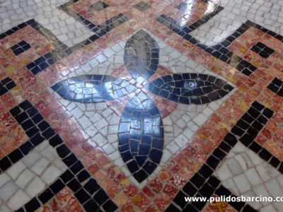 Pulido de suelos de mosaico en Barcelona - Pulidos Barcino