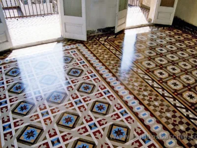 Pulido de suelos de mosaico en Barcelona - Pulidos Barcino