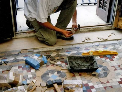 Pulido de suelos de mosaico en Barcelona - Pulidos Barcino