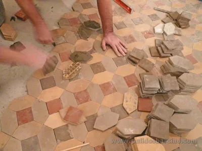 Pulido de suelos de mosaico en Barcelona - Pulidos Barcino