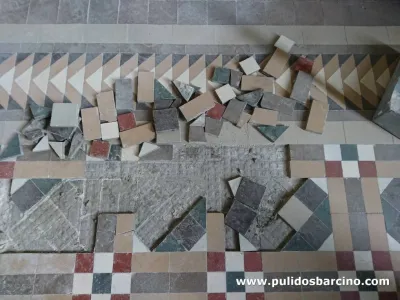 Pulido de suelos de mosaico en Barcelona - Pulidos Barcino